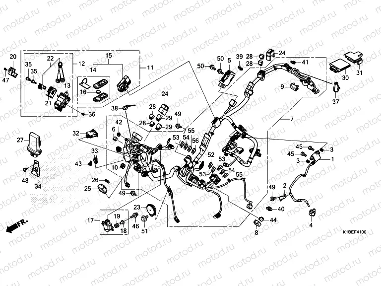 F-41 WIRE HARNESS/FOB KEY