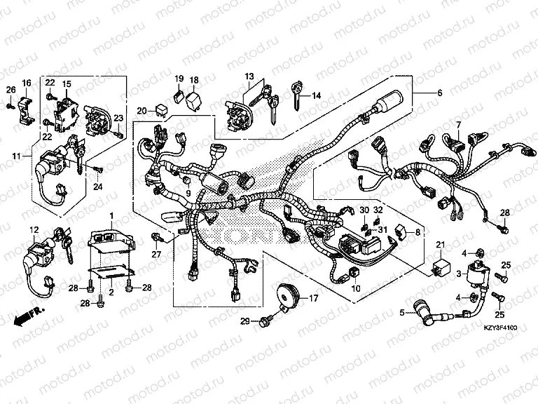 F-41 WIRING HARNESS