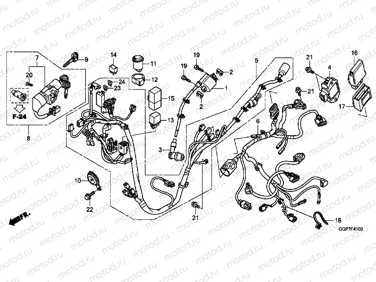 F-41 WIRING HARNESS (NSC50 / MPD / WH)