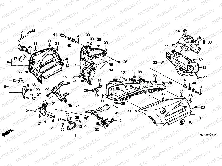 F-42-1 COWL (GL1800C / D / E / F / G / H)