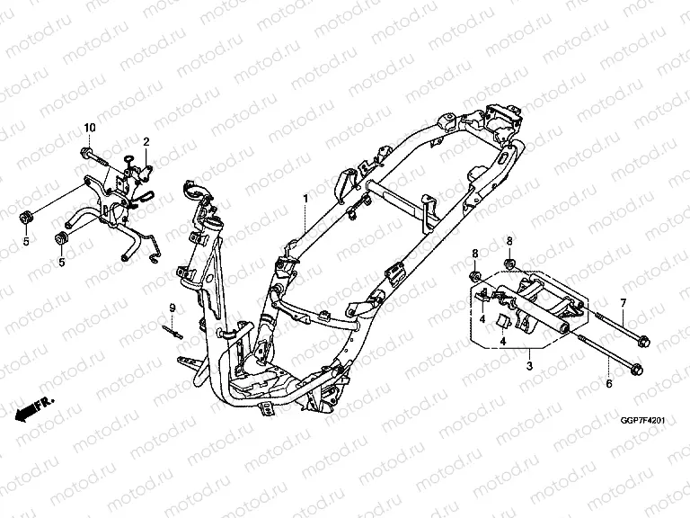 F-42-1 FRAME HOUSING (NSC502WH / T2)