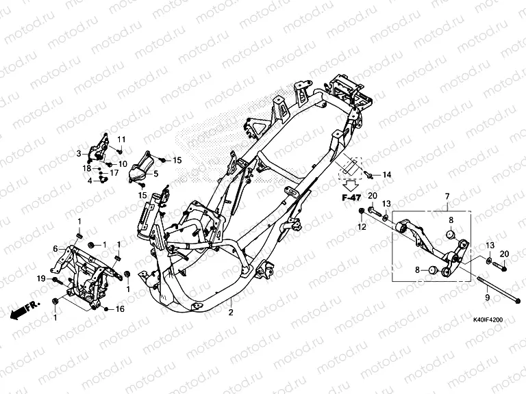F-42 FRAME BODY