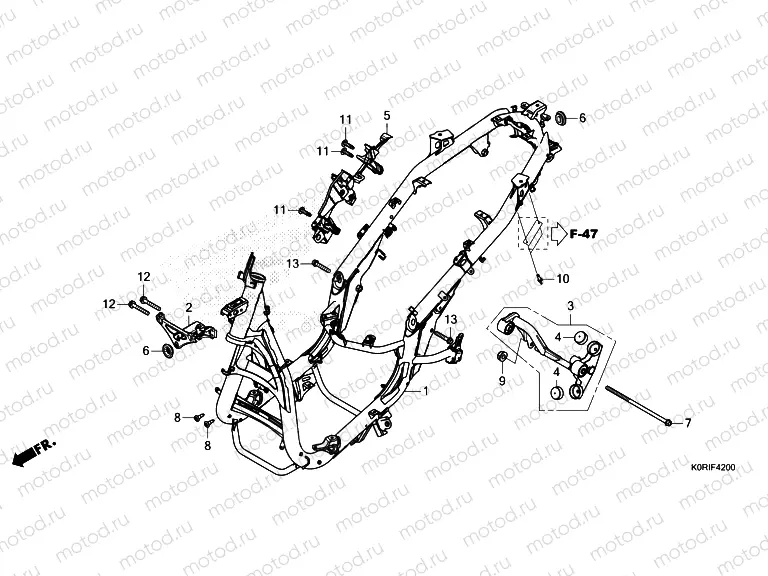 F-42 FRAME BODY