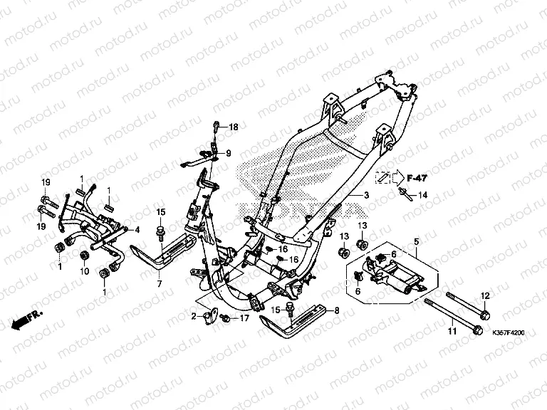 F-42 FRAME HOUSING