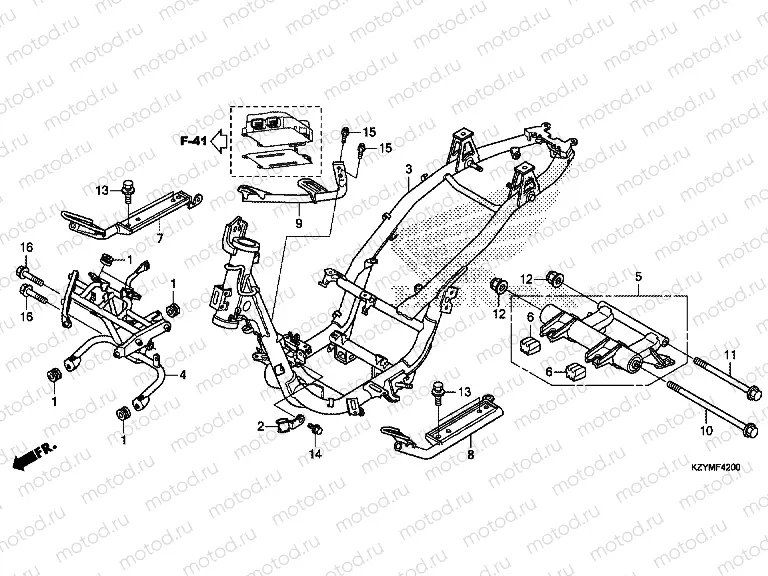 F-42 FRAME HOUSING