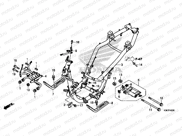 F-42 FRAME HOUSING