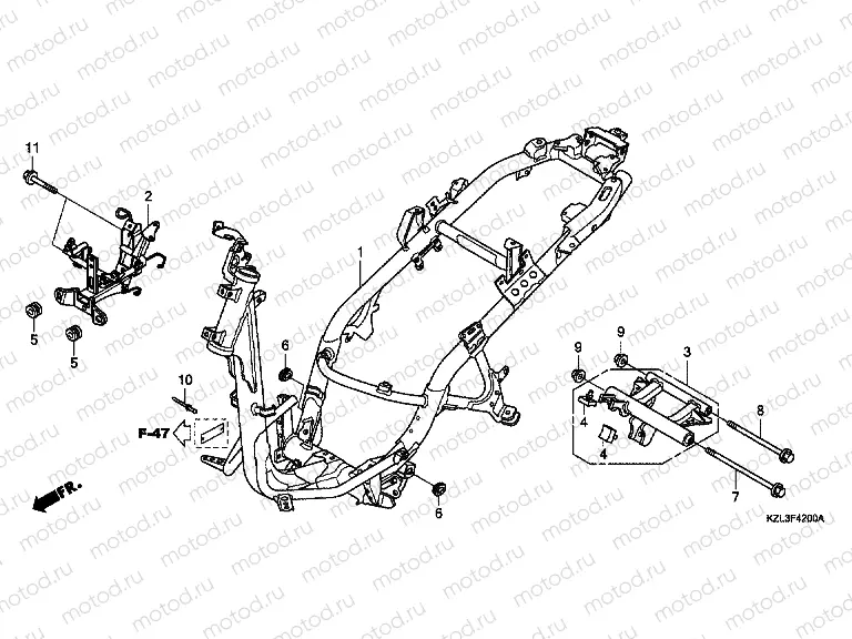F-42 FRAME HOUSING