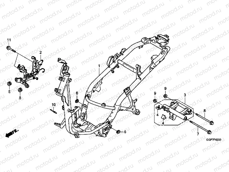 F-42 FRAME HOUSING (NSC50 / MPD / WH)