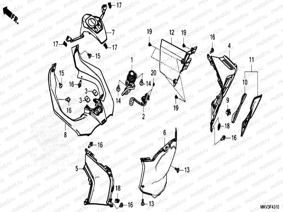 F-43-10 INNER COVER & POCKET