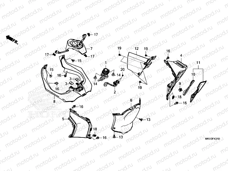 F-43-10 INNER COVER/POCKET