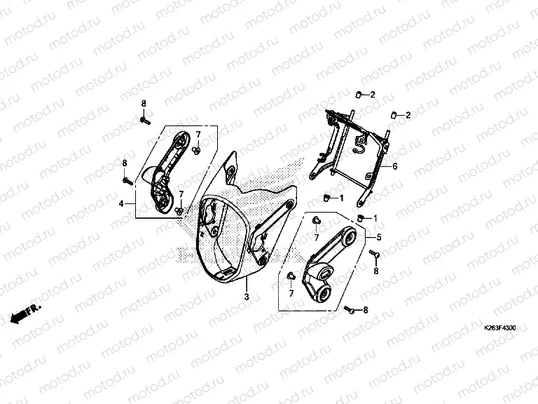 F-43 HEADLIGHT COVER