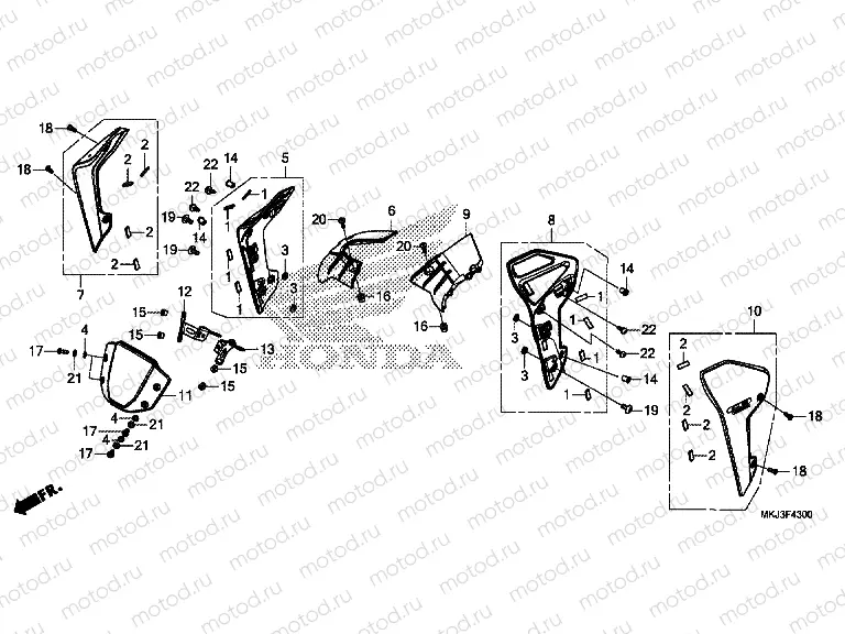 F-43 METER VISOR & SHROUD