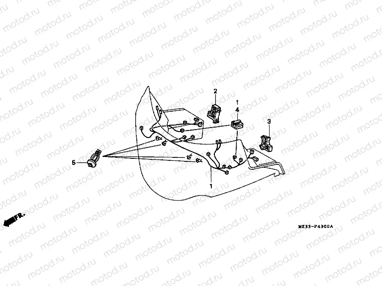 F-43 POWER LINE ADDITIONAL WIRING HARNESS