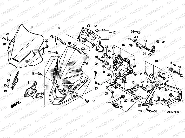 F-43 UPPER ENGINE HOUSING