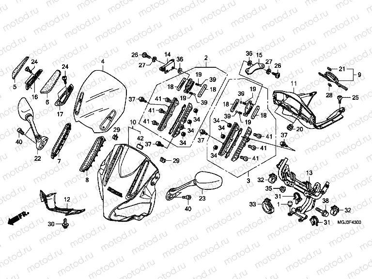 F-43 UPPER ENGINE HOUSING
