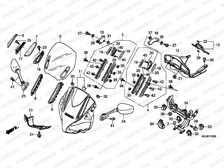 F-43 UPPER ENGINE HOUSING
