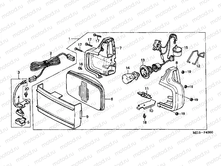 F-43 WORK LAMP (DK / 2DK / MO)