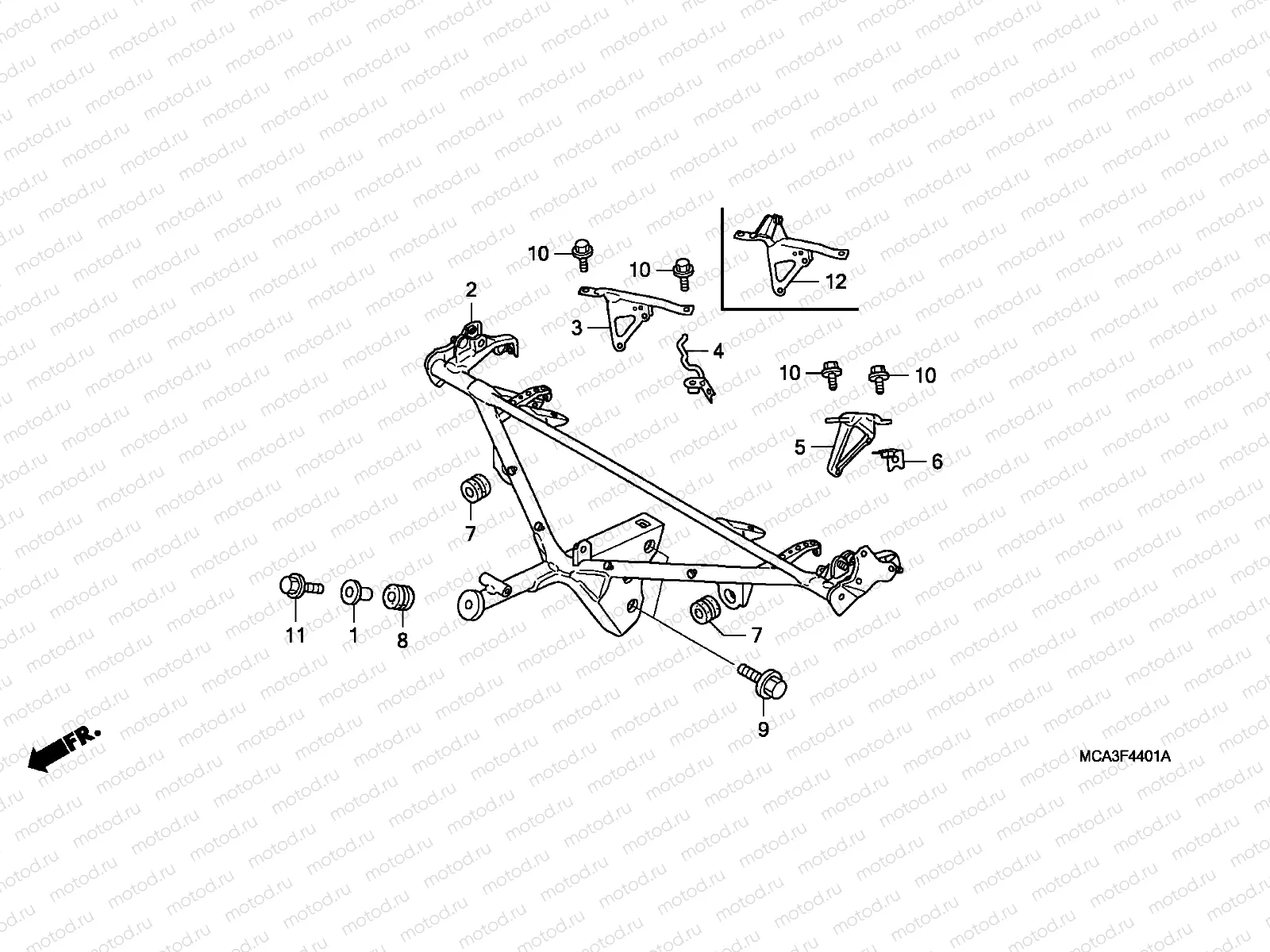 F-44-1 COWL STAY (GL18006 / 7/8)