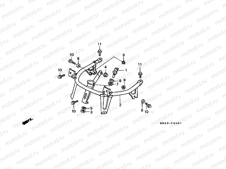 F-44-1 ENGINE HOUSING (GL1500L / AM / SEM)
