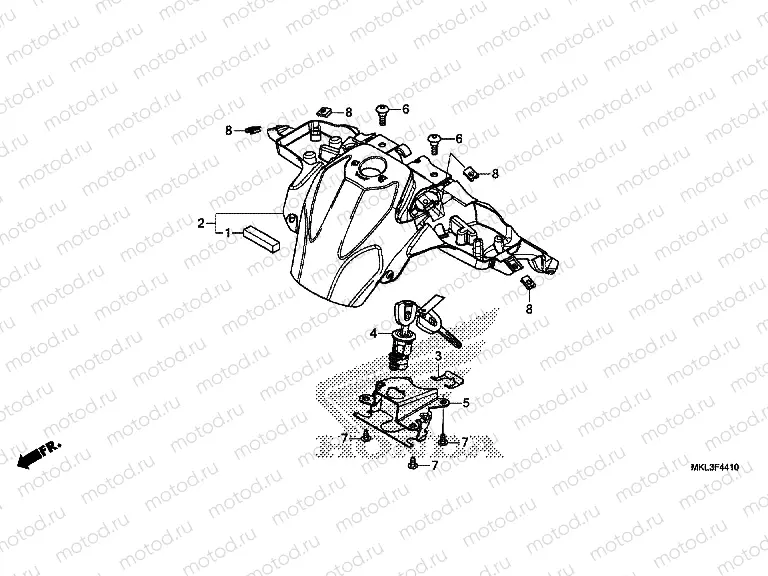 F-44-10 CENTER COVER