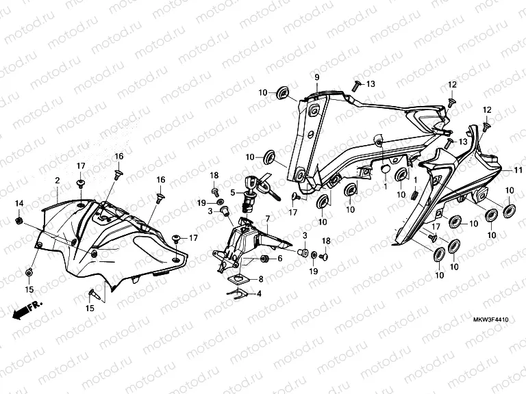 F-44-10 CENTER COVER/SHELTER
