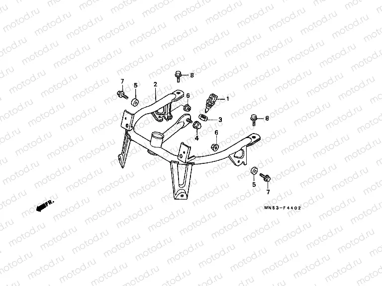 F-44-2 ENGINE HOUSING (GL1500AN / SEN)