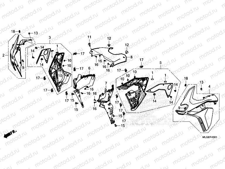 F-45-1 MIDDLE COWL