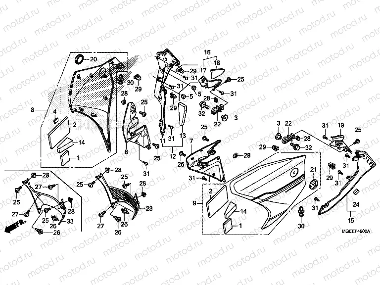 F-45 CENTRAL ENGINE HOUSING