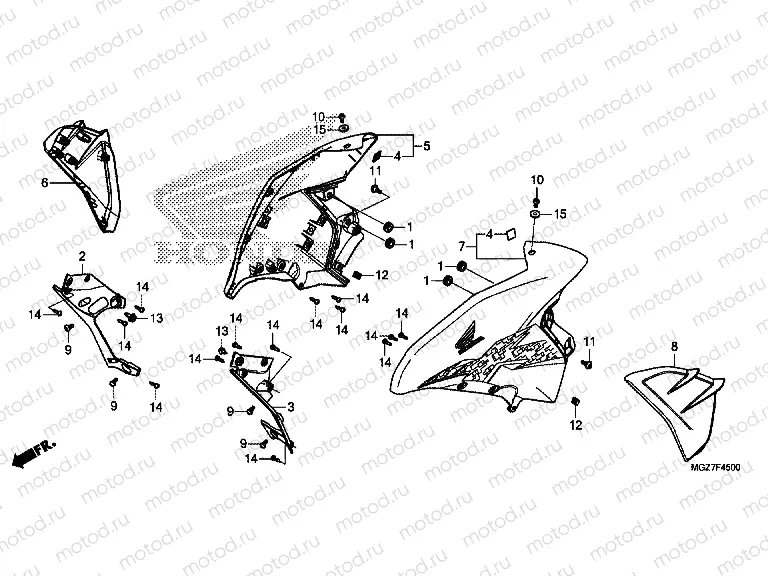 F-45 CENTRAL ENGINE HOUSING