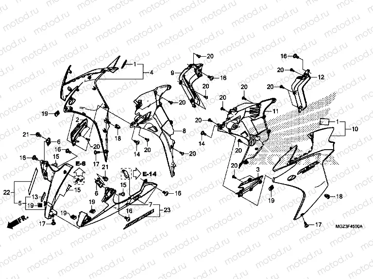 F-45 CENTRAL ENGINE HOUSING