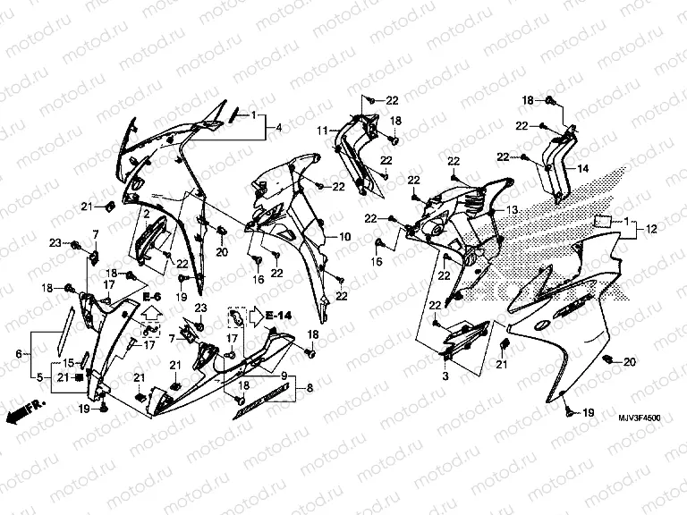 F-45 CENTRAL ENGINE HOUSING