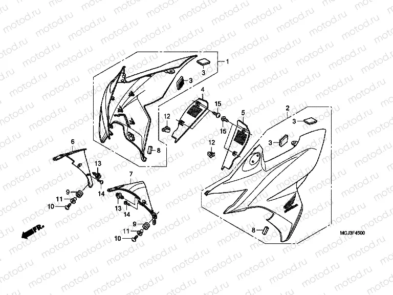 F-45 FRONT ENGINE HOUSING