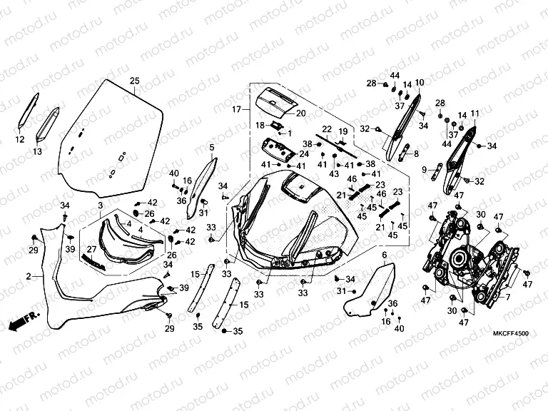 F-45 WINDSCREEN