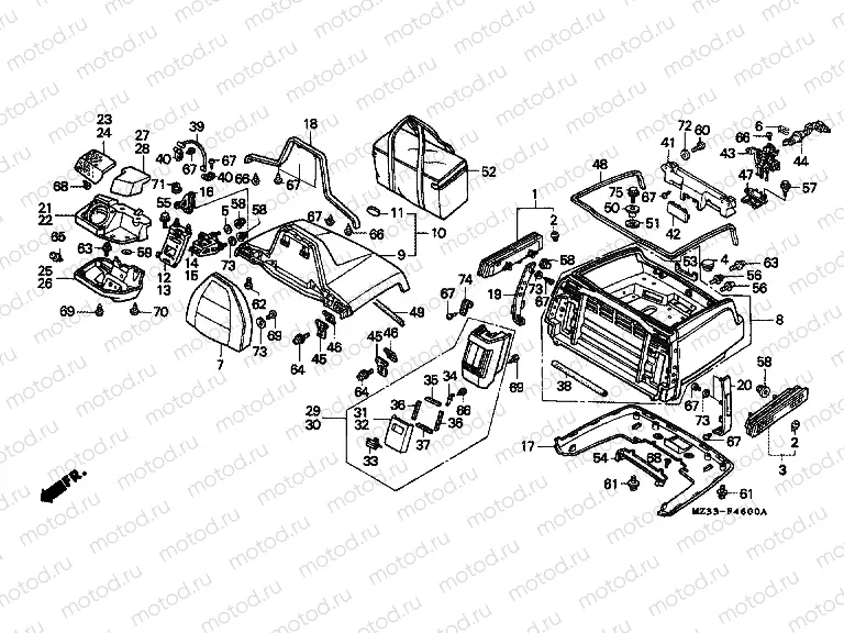F-46 LUGGAGE BOX (EXCEPT G)