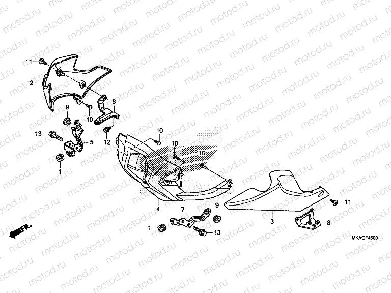 F-46 UNDER COWL (NC750S / SA)