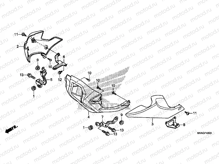 F-46 UNDER COWL (NC750S / SA)