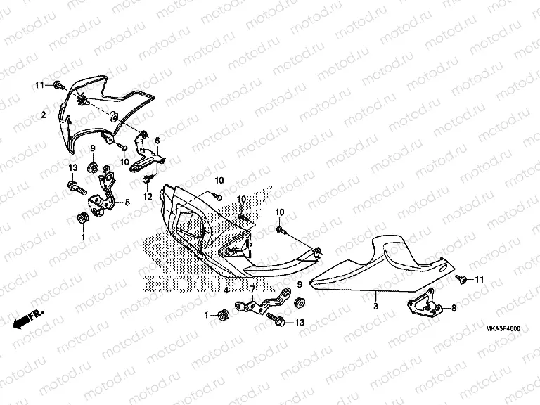 F-46 UNDER COWL (NC750X / XA)