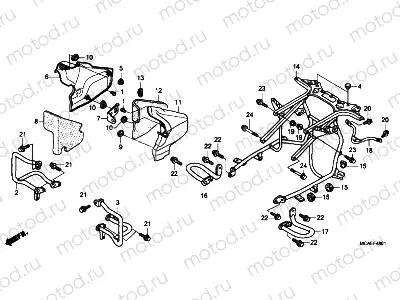 F-48-1 ENGINE GUARD (GL1800C / D / E / F / G)