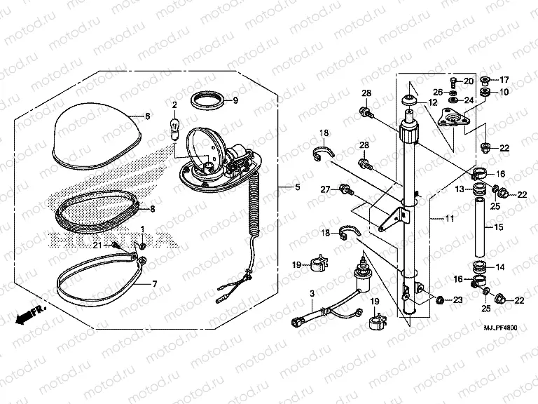 F-48 ROTATIONAL RADIUS