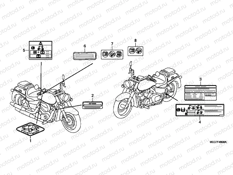 F-48 WARNING LABEL (VT750C2B / C2S / CS / C / CA)