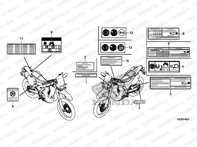 F-49-1 CAUTION LABEL (CRF250RL / RLA)