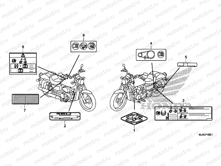 F-49-1 WARNING LABEL (VT750S)