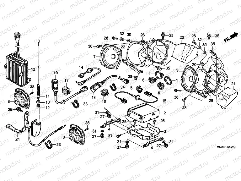 F-49-2 AUDIO UNIT (GL1800C/D/E/F)