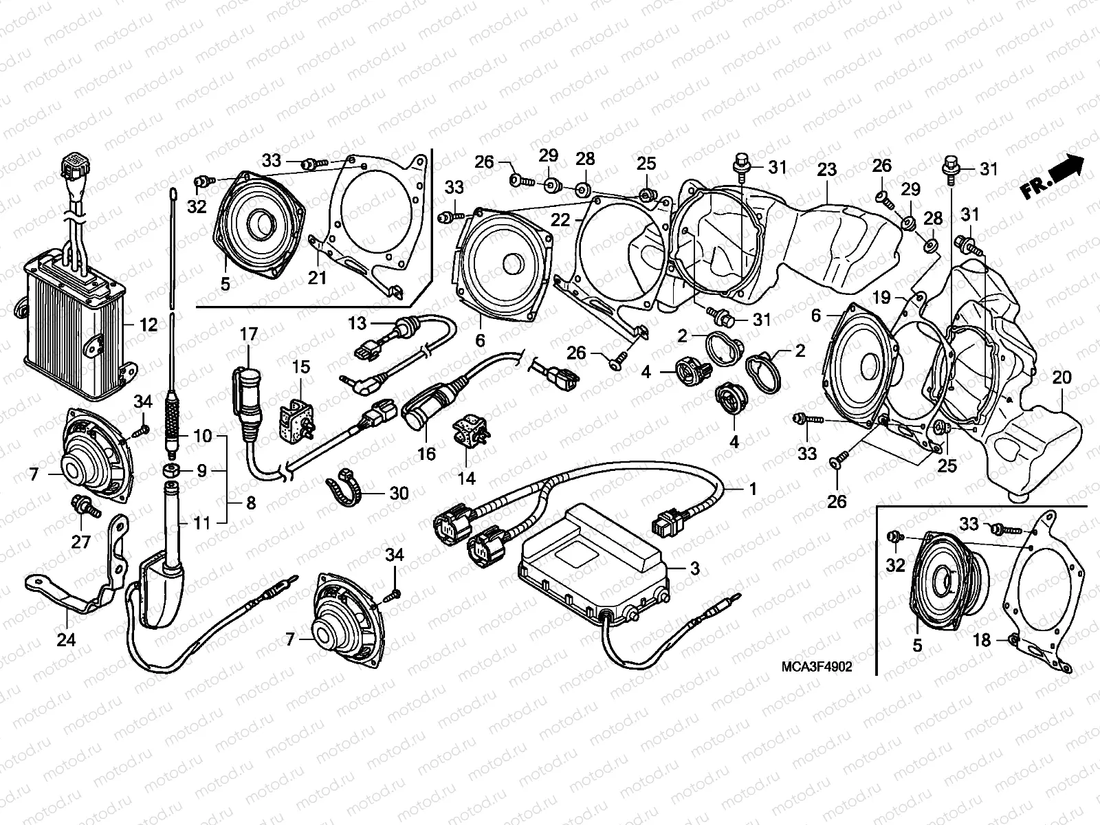 F-49-2 RADIO (3) (AIRBAG)