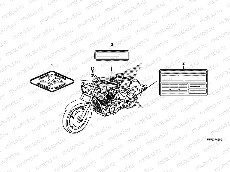 F-49 WARNING LABEL (VT1300CR)