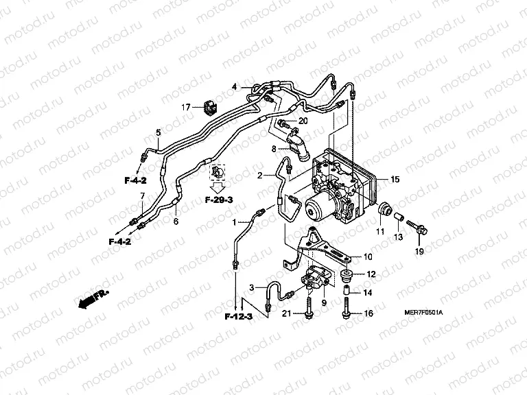 F-5-1 ABS MODULATOR (CBF600SA8 / NA8)