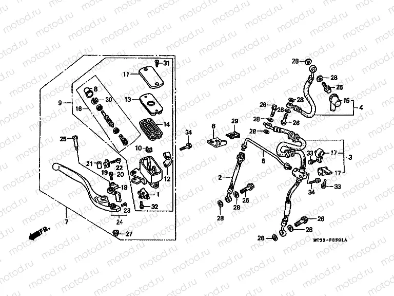 F-5-1 FRONT MASTER CYLINDER