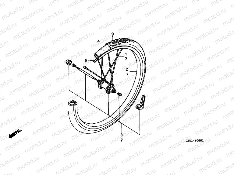F-5-1 FRONT WHEEL (2)