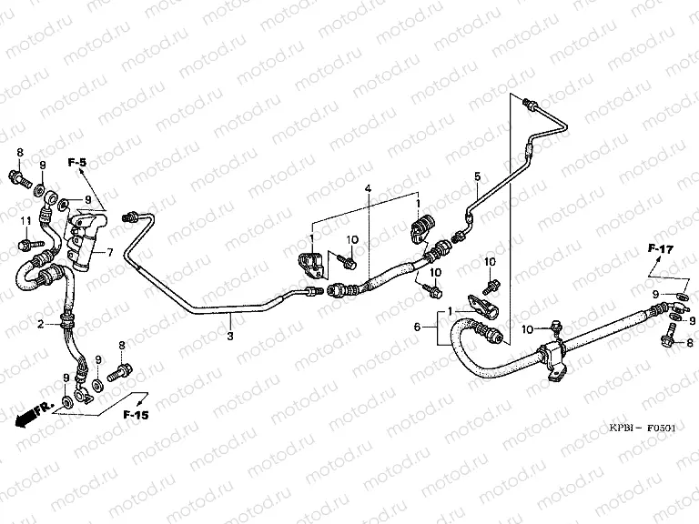 F-5-1 REAR BRAKE HOSE