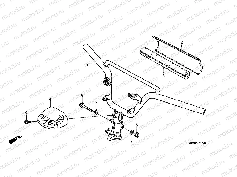F-5-1 STEERING HANDLE / HANDLE COVER (2)